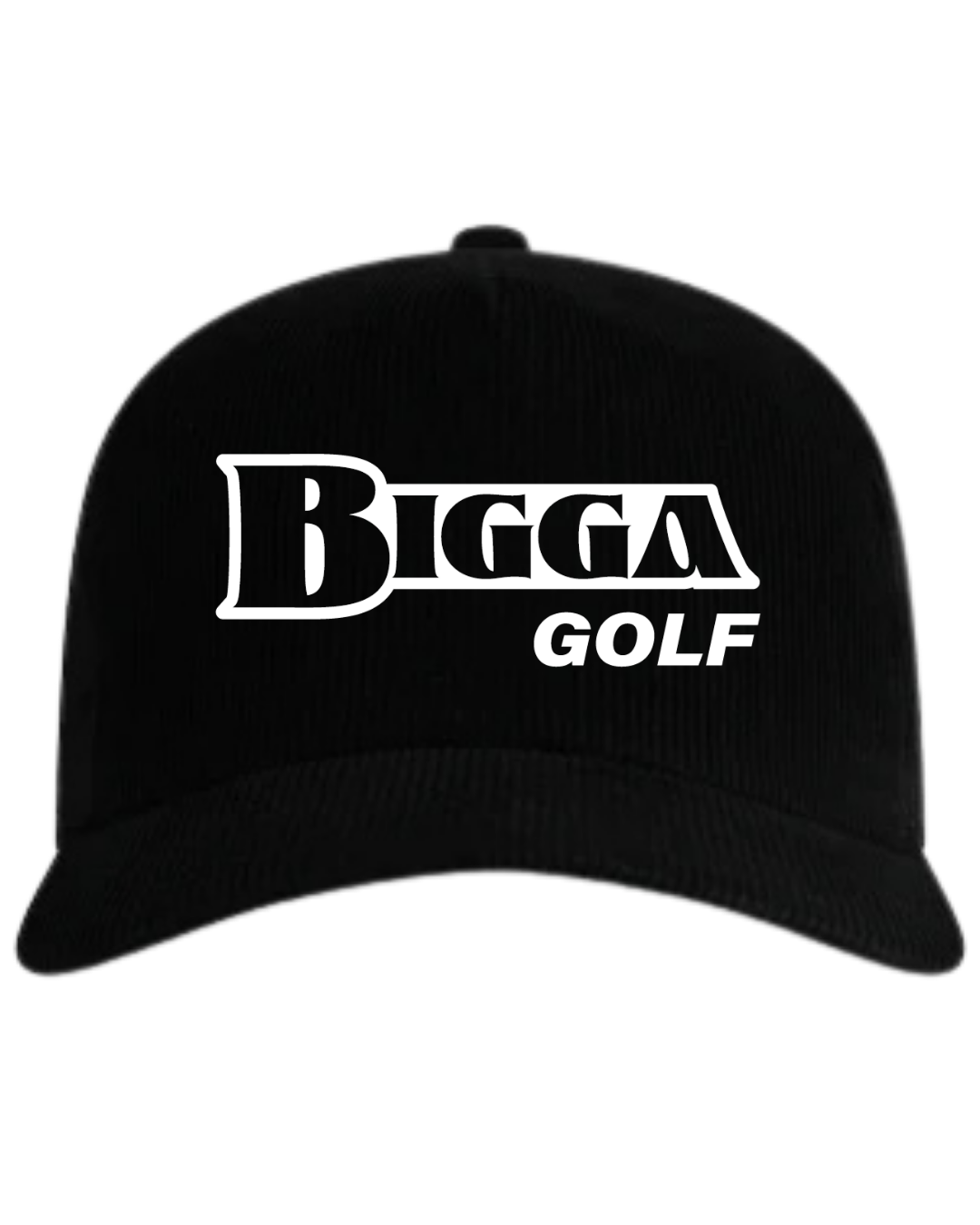 Bigga Golf Stone Black/White Corduroy Cap