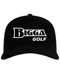 Bigga Golf Stone Black/White Corduroy Cap