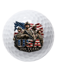 America 250 Custom Logo Golf Balls: 4th of July Edition- White (1 Dozen)