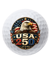 America 250 Custom Logo Golf Balls: 4th of July Edition- White (1 Dozen)