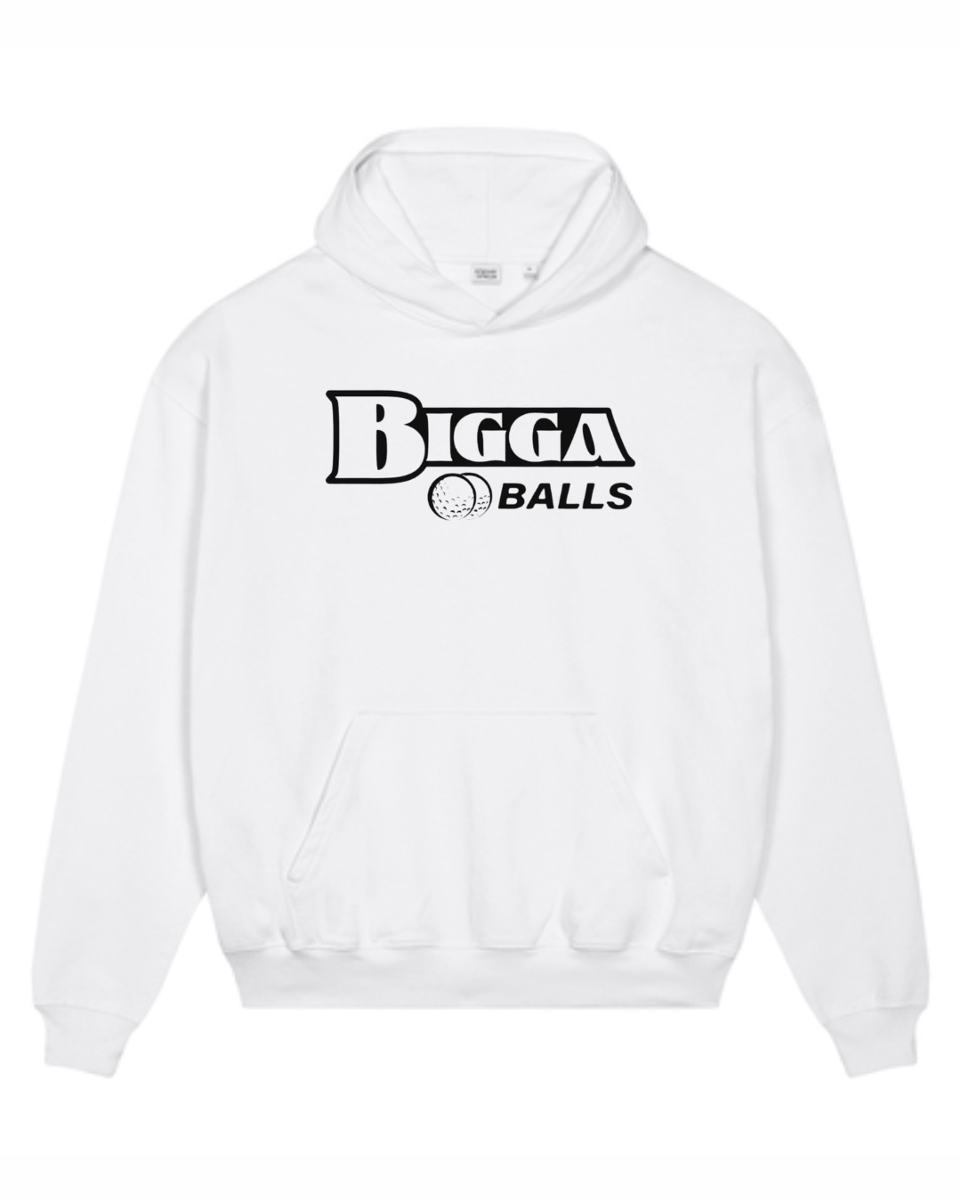 White Bigga Balls Golf Unisex Hoodie