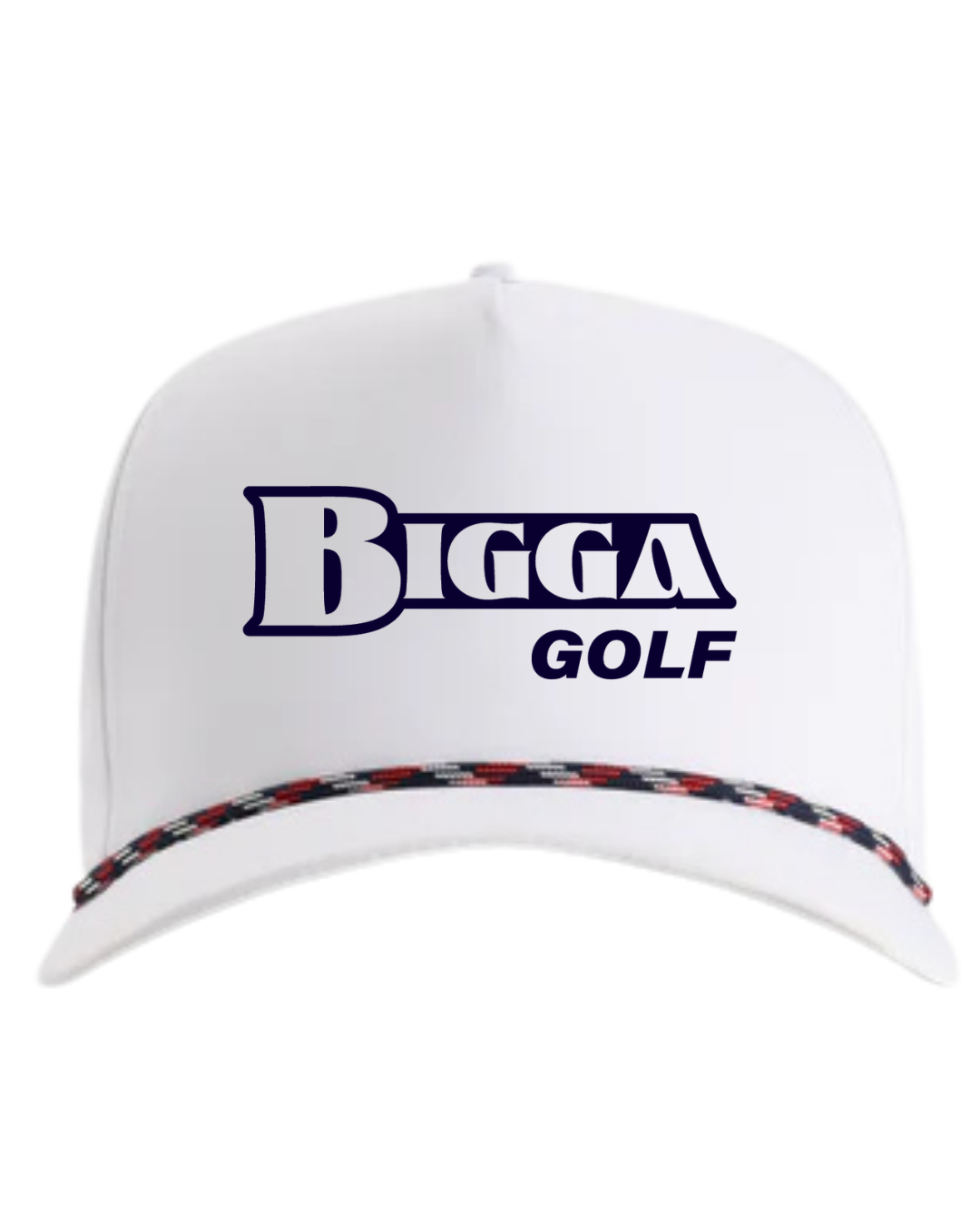 LIMITED EDITION: July 4th Bigga Golf White Rope Cap