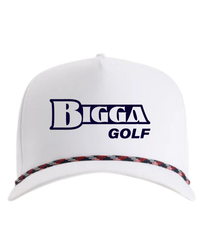 LIMITED EDITION: July 4th Bigga Golf White Rope Cap