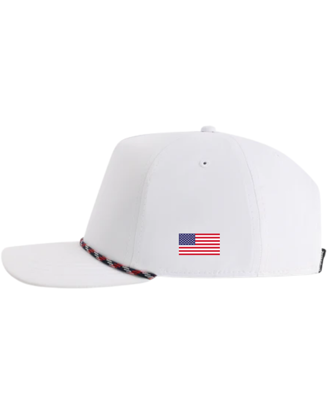 LIMITED EDITION: July 4th Bigga Golf White Rope Cap