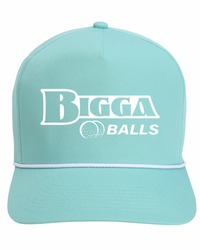 Bigga Balls Sea Green/White Barnes Cotton Rope Cap